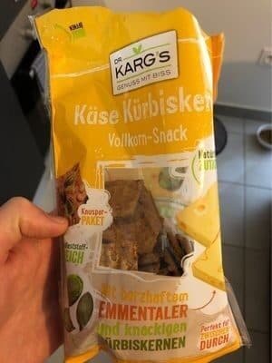 Vollkorn Snack Käse Kürbiskern