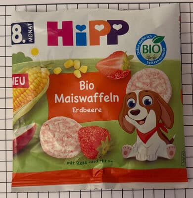 Bio Maiswaffeln Erdbeere