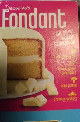 Weißer Fondant mit Schokolade