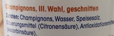 Ingredients